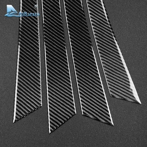 Carbon Fiber Door Panel Sticker Trim for Mercedes Benz W204 2007-2013 Interior Decoration