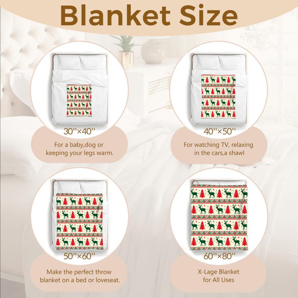 2026 Рождественский фланелевый плед 3D-печатный плед для офиса, дома, кемпинга, сна, отдыха, рождественские подарки для домашнего декора