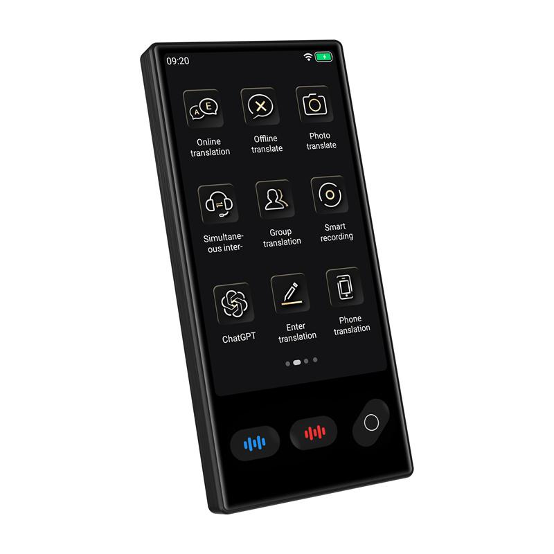 S35 Устройство для перевода языков ChatGPT 148 языков Умный голосовой перевод с ИИ 18 офлайн Карманный словарь Офлайн-перевод