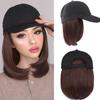 Длинный прямой парик из синтетического волокна, черная бейсболка, лента для наращивания волос, парик, регулируемый термостойкий женский парик