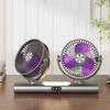 Portable Dual-Head Type-C Fan for Strong Cooling & Large Airflow - Home & Outdoor Use