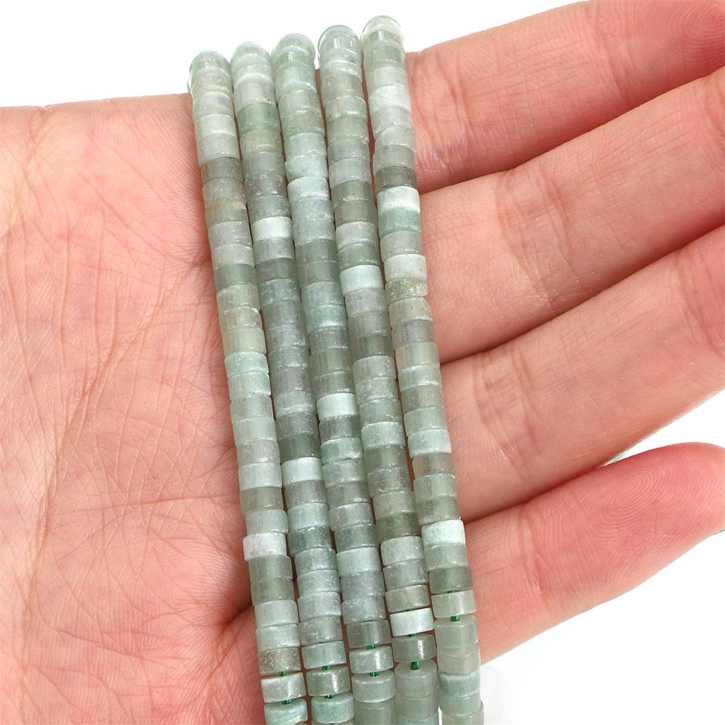 Разноцветные плоские круглые бусины-разделители из натурального камня для изготовления ювелирных изделий