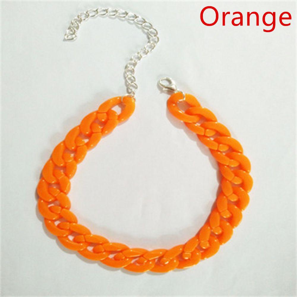 Friendship Gifts Acrylic Collar Choker Gothic Hip Hop Chain Necklace Pendant Punk Choker Hip Hop