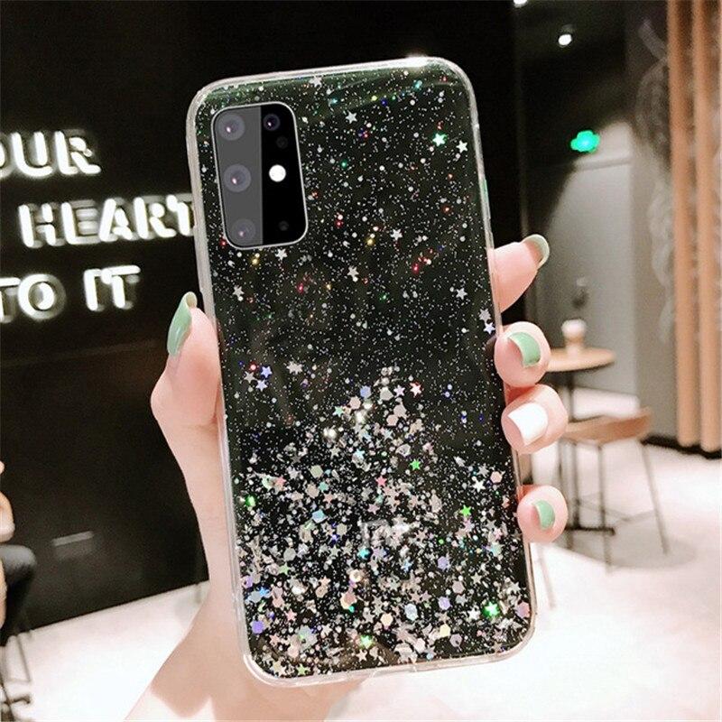 Fashion Bling Case For Samsung Galaxy S25 S24 FE S23 S22 S21 Ultra A56 A36 A26 A55 A35 A54 A34 A24 A55 A35 A15 A05 A53 A13 A51 Glitter Silicone Cover