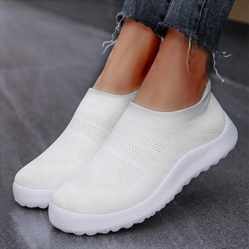 Fashion Shoes Women Slip On Sneakers Stretch Fabric Casual Zapatillas Mujer 2024 Vulcanize Shoes Women Loafers Women's Sports Sneaker