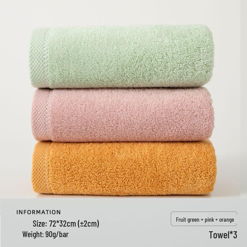 Soft, Absorbent Cotton Bath Towel for Adults – Thick, Non-Shedding, Ideal for Face Wash and Home Use