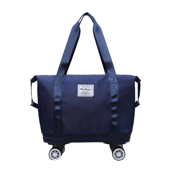 Travel Bag with Duffel Large Capacity Detachable Wheels Dry Wet Separation Waterproof Oxford