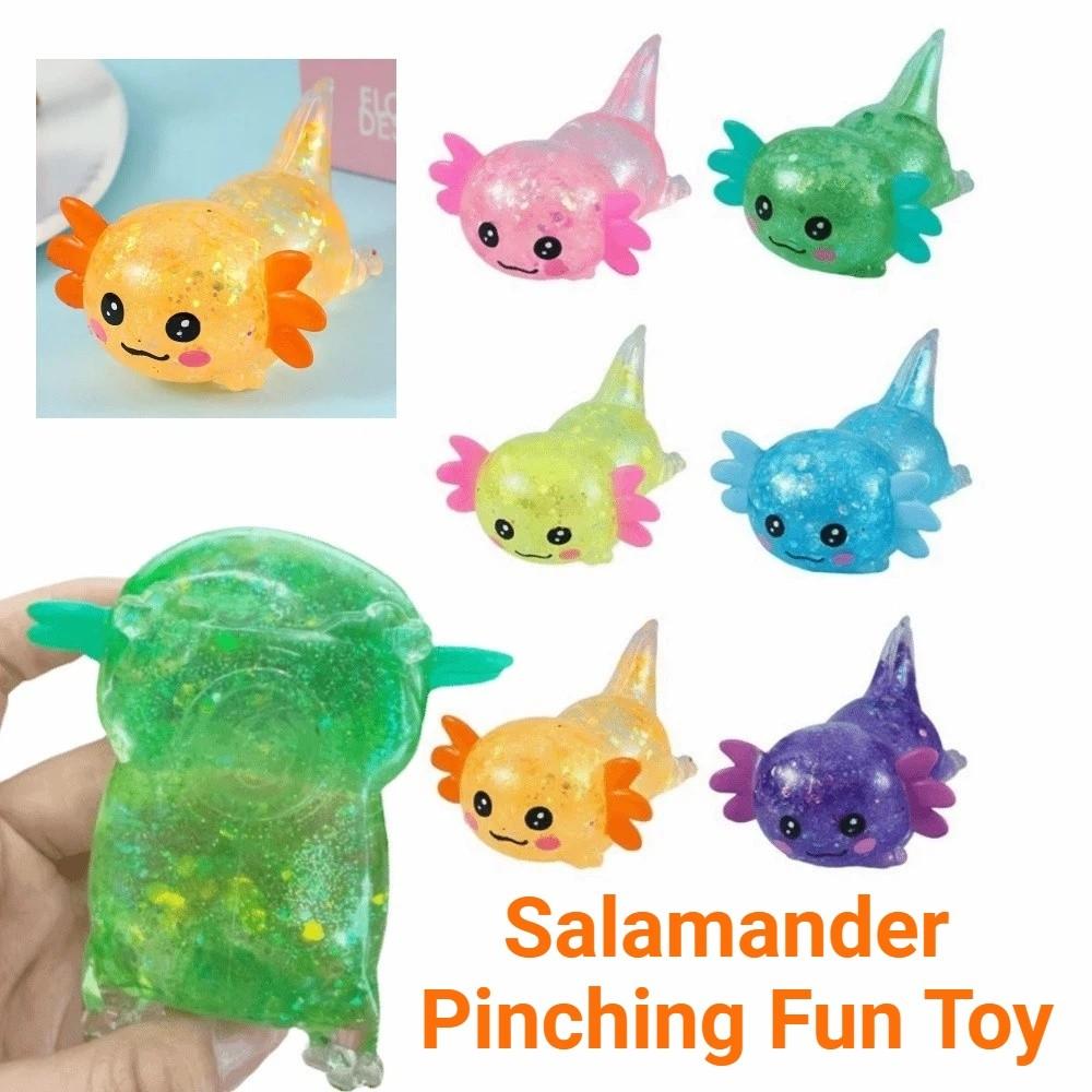Fun Squeeze Salamander Squishy Toys Slow-rebound Stretchy Axolotl Squeeze Toy Fidget