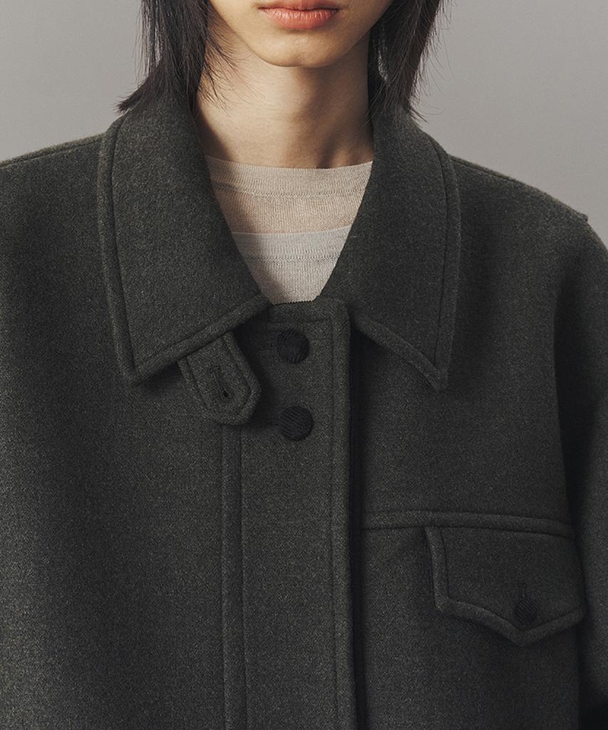 Ahwe Wool Field Jacket_D Khaki