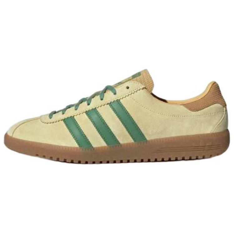 adidas Originals Bermuda Нескользящие Устойчивые к истиранию Низкие Кеды для скейтборда Унисекс Желто-Зеленый Коричневый JR7156
