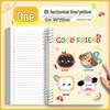 Kaba Bear Чернильные брызги A5/B5 Удобный для студентов Съемный спиральный блокнот в линейку с мультяшным дизайном