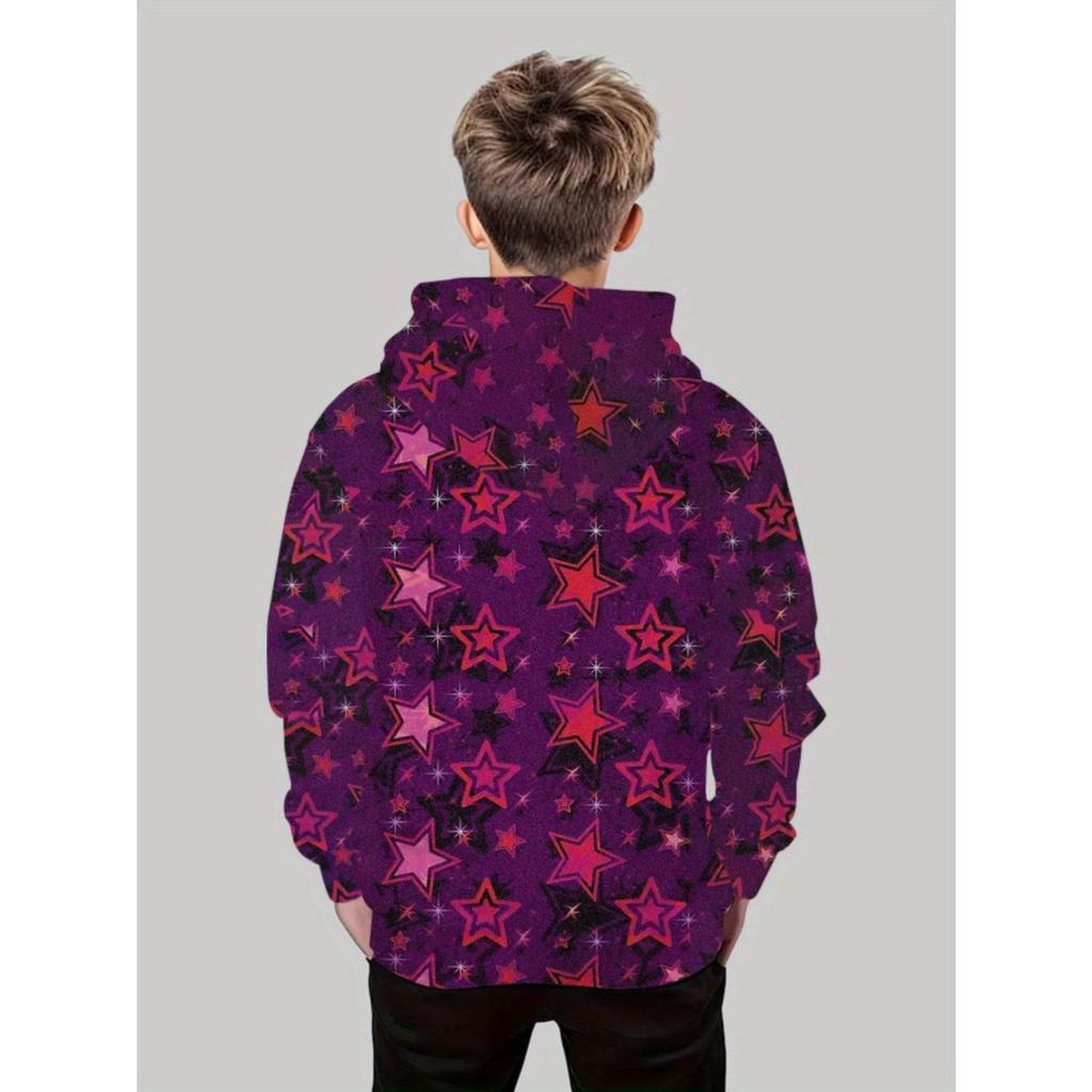 Новая толстовка с капюшоном с 3D-принтом, модная толстовка с длинным рукавом и капюшоном, удобный пуловер для мальчиков и девочек, детская толстовка