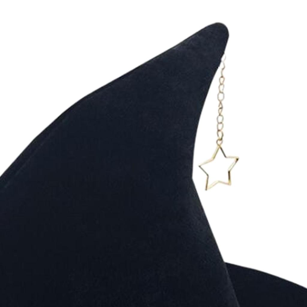 Halloween Witch Hat for Adults Pointed Top Carnival Stage Performance