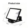 Hands Free 3D Mobile Phone Screen Amplifier HD Magnifying Stand 1Pcs Portable for Kids Online Learning Video Calls