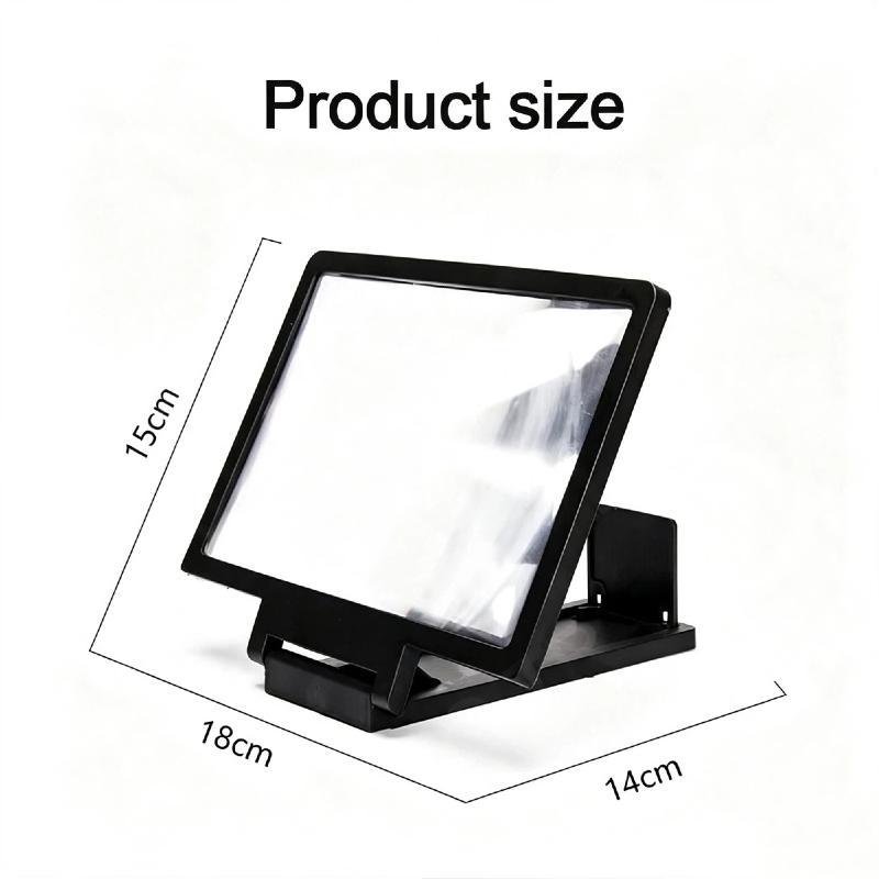Hands Free 3D Mobile Phone Screen Amplifier HD Magnifying Stand 1Pcs Portable for Kids Online Learning Video Calls
