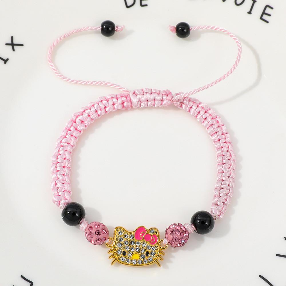 Ручная цепочка Hello Kitty с геометрическим дизайном для подарка, сувенир для путешествий