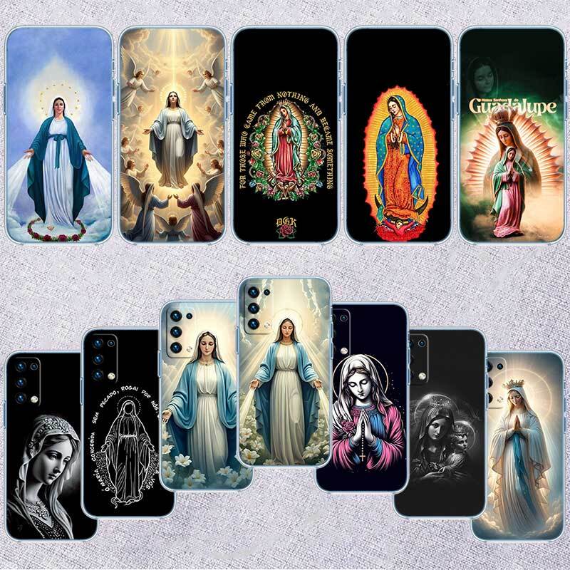 Чехол Virgen Maria для Motorola E7 E22 E20 E13 E15 E22S E30 E40 G10 G20 G04 G22 G23 G05 G75 G35 G55 G6 G7 G8 G9 Plus Power Play