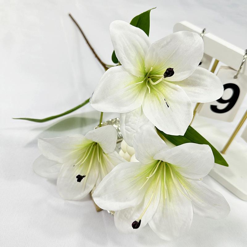 Silk Lily Flowers For Home Decoration Wedding Party Gift Photography Prop Party Supplies
