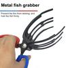 2Pcs/Set Fish Gripper 2/3 Claws Anti-slip Ergonomic Handle Multifunction Fishing Pliers Grabber Fish Control Clamp Catcher Tong Outdoor Fishing