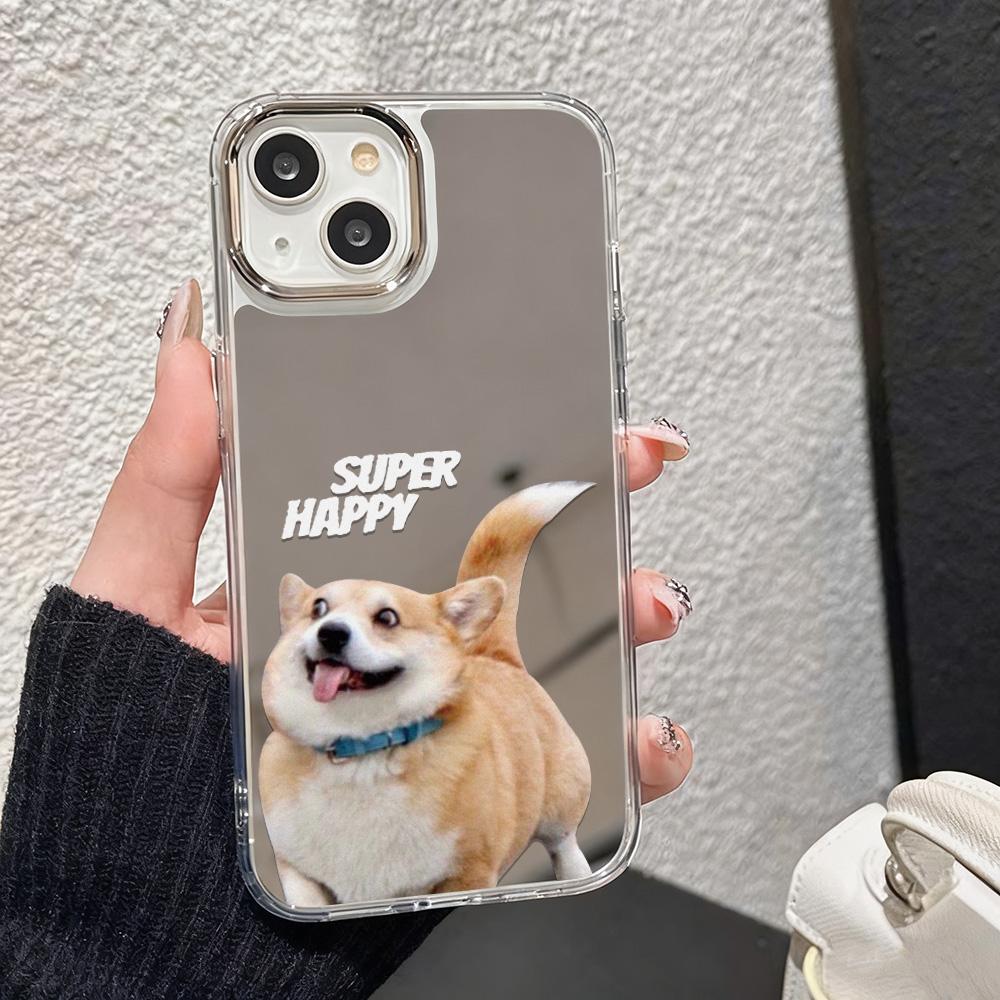 Милый Чехол Для Телефона С Узором Котенка И Зеркалом Для IPhone 17 Pro Max 16 13 11 15 14 12 Air 16 17 15 Модный Защитный Чехол Funda