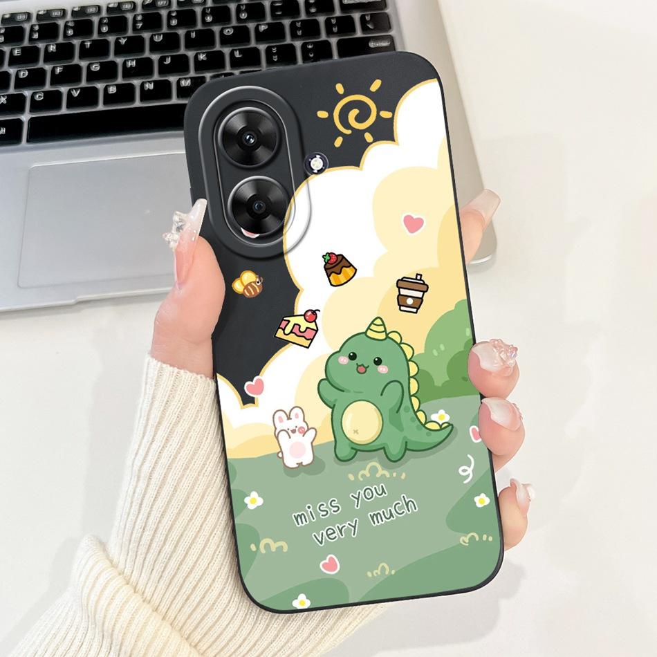 Для Realme Note 60 2024 Милый Мультяшный Чехол-Кролик Панда Для Realme Note60 4G Мягкий Силиконовый Ударопрочный Чехол