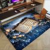 music snow Crystal Velvet chair mat Area Rug - Non-Slip, Floor Mat, Office Desk Chair Rugs, Bedroom Decor.Christmas Gift-1106155