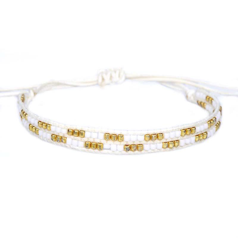 Бохо разноцветные граненые хрустальные японские стеклянные бусины Миюки плетеный браслет для женщин и мужчин Бохо ручная работа шикарные модные украшения