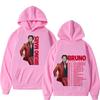 Bruno Mars The Romantic Tour 2026 Print hoodie Man Woman Hip-hop Sweatshirts Long sleeves Loose Casual Gothic Punk pullover tops