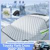 Снежный чехол для Toyota Yaris Cross XP210 AC200 2020 2024 2024 2024 Зимние защитные чехлы для лобового стекла автомобиля Внешние аксессуары