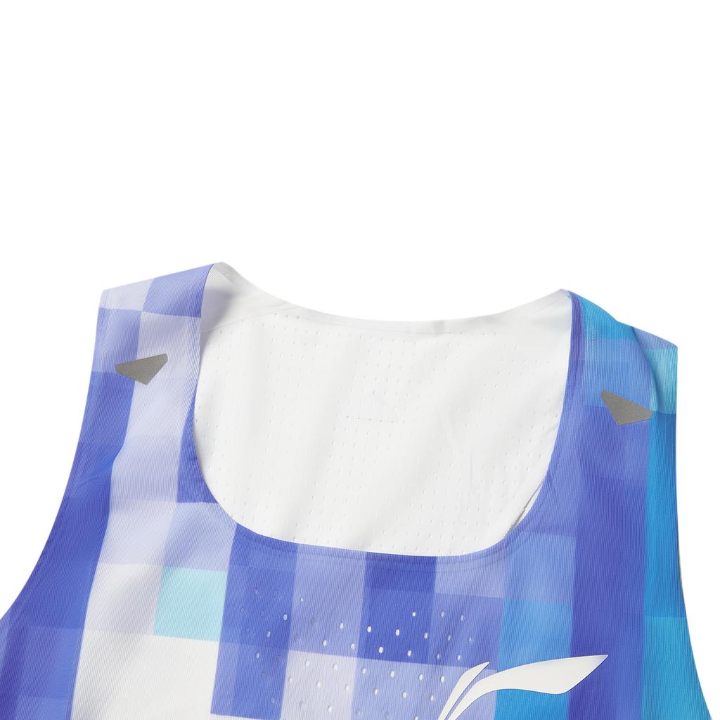 Жилет Li Ning Running Series Slim Fit с квадратным вырезом, дышащий, быстросохнущий, мужские жилеты AAYV007-2
