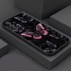 Butterfly Love Black For Samsung Galaxy A55 Case A54 A52S A53 5G A51 A34 A35 A33 A32 A50 A72 A71 A30 A7 A9 2018 Case Soft Cover