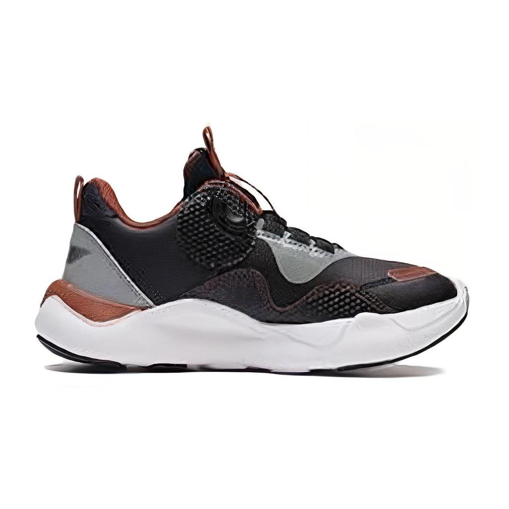 Li Ning Kids модные удобные универсальные амортизирующие износостойкие дышащие повседневные туфли детские повседневные туфли черные коричневые YKCS176-11