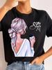 Женская футболка Harajuku Модная футболка Женские повседневные топы с короткими рукавами Футболка 90-х годов для девочек Симпатичные футболки Футболки с графическим рисунком Уличная одежда унисекс