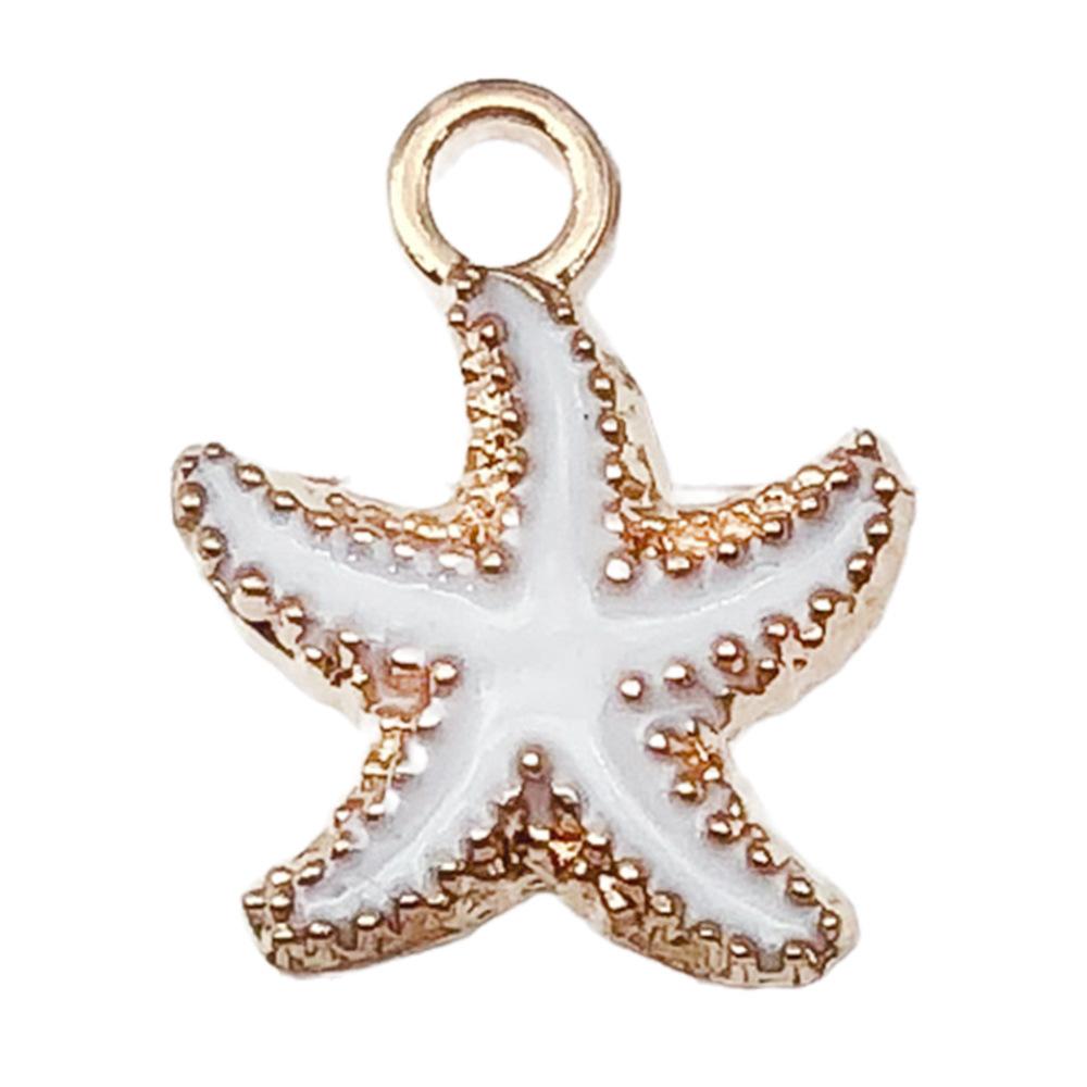 Dripping Oil Ocean Starfish Diy Alloy Jewelry Accessories Bracelets Necklace Earrings Keychain Pendant Pendant