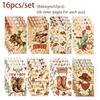 16pcs Football Mermaid Animals Mini Spiral Pocket Notebooks Memo Pad Coil Booklet Notepads For Kids Gifts Party School Diaries