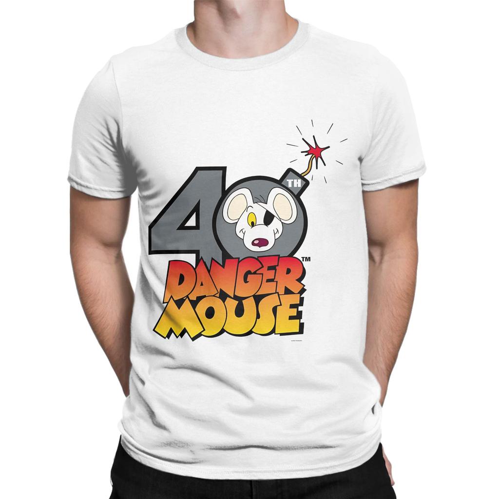 Danger Mouse 40th Anniversary Novelty 100 Cotton TShirt Danger Mouse Tops Tees For Unisex