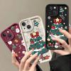 Рождественский силиконовый чехол для телефона для iphone 17 16pro 15pro14 13 12 11 12pro 13pro max 14plus Силиконовый противоударный защитный чехол