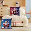 Christmas Santa Claus Personalized Pillow Cover Kids Bedroom Wild Party Decor Pillowcase Kid Birthday Shower Gift