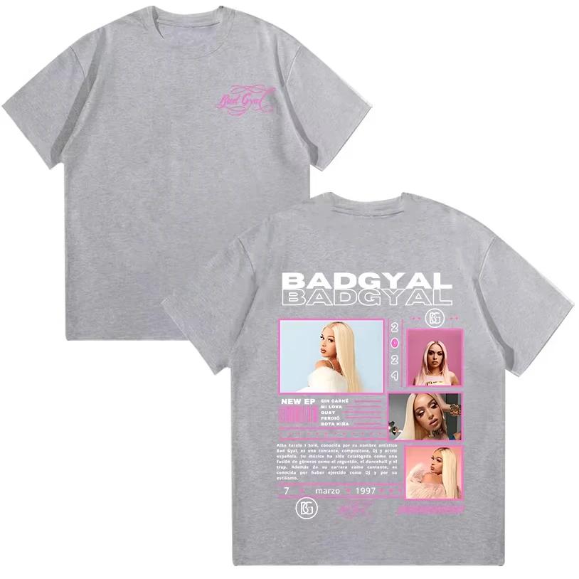 Bad Gyal 2026 Shirts Bad Gyal Rapper Shirt High Quality Cotton Unisexs Womens Fashion Cotton Oversized Tshirt Street Y2K Unisex