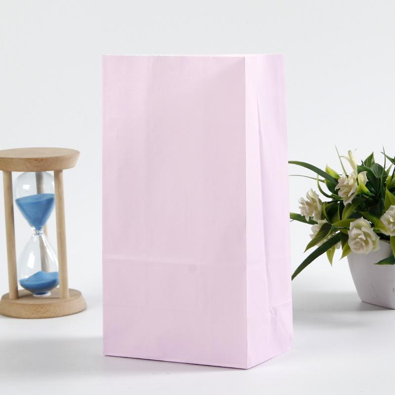 10 шт. подарочные пакеты из бумаги для макарон, подарочные пакеты из розовой крафт-бумаги, детские праздничные украшения для дня рождения, свадебные принадлежности для детского душа