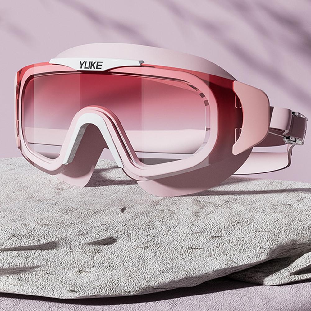 Очки для плавания профессиональные силиконовые водонепроницаемые HD с градиентными линзами и защитой от запотевания, взрослые