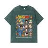 275 GSM Washed T-shirts 100% Cotton Dragon Ball V31 Daima Print Unisex Heavy Cotton T Shirt