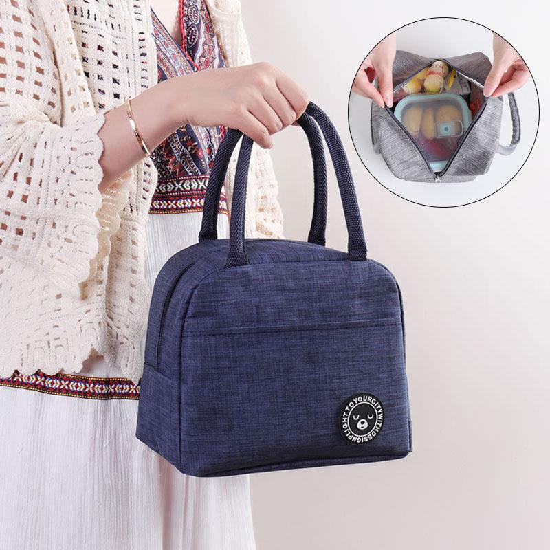 Сумки-тоут для ланча, термоизоляционная сумка для хранения ланч-бокса, детская школьная сумка для ланча, сумка для хранения пикника, большая вмести...