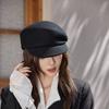 Осень и зима, новинка Интернет-знаменитости, ветровая плиссированная шерстяная шапка, женская осенне-зимняя ретро-универсальная рыцарская шляпа, конная шляпа