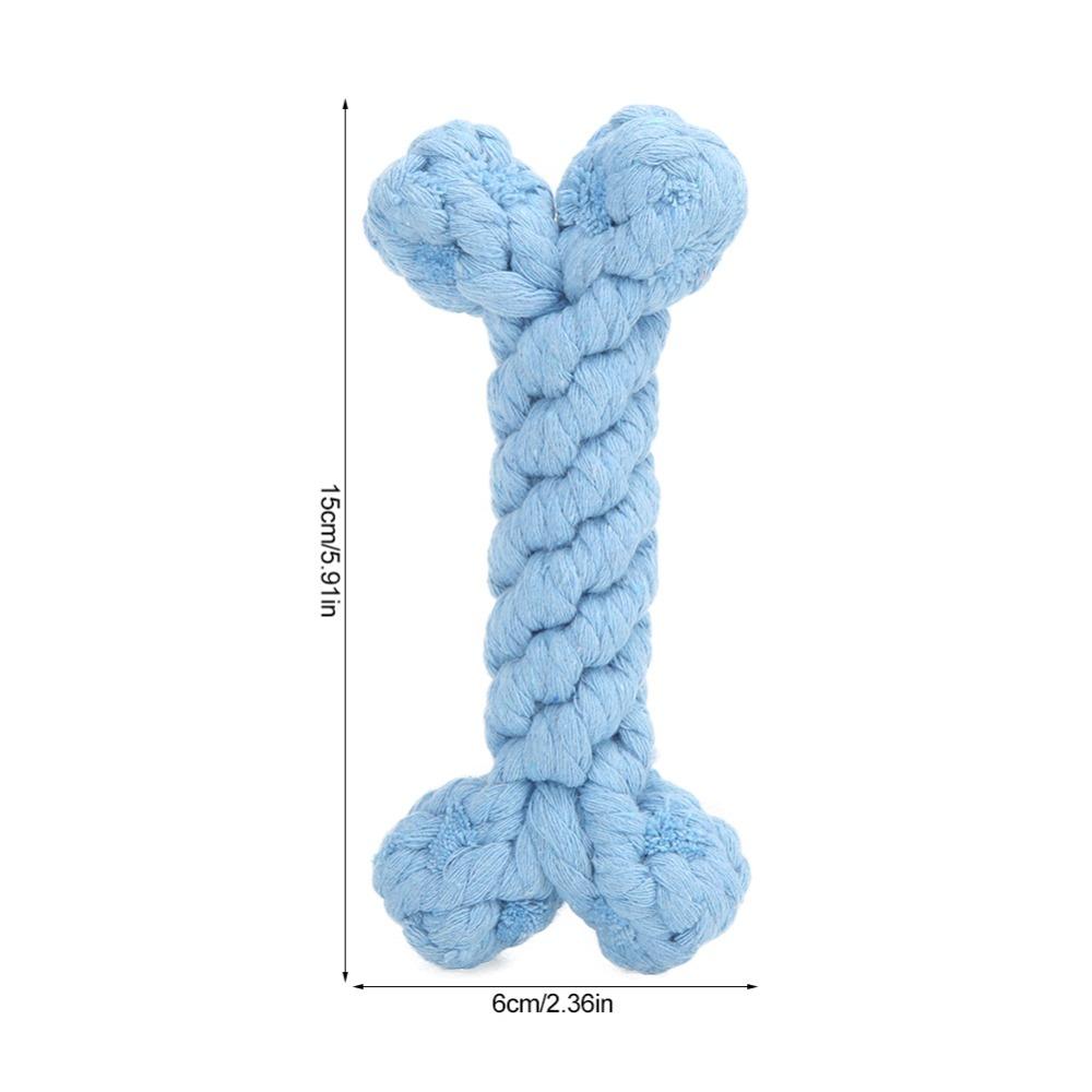 Pure Cotton Cotton Rope Bone Bone Shape Training Rope Toy Dog Rope Toy Puppy Teeth Cleaning