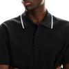 On Polo Shirts Men's Black Polo Collar Moderate 1MF30390553