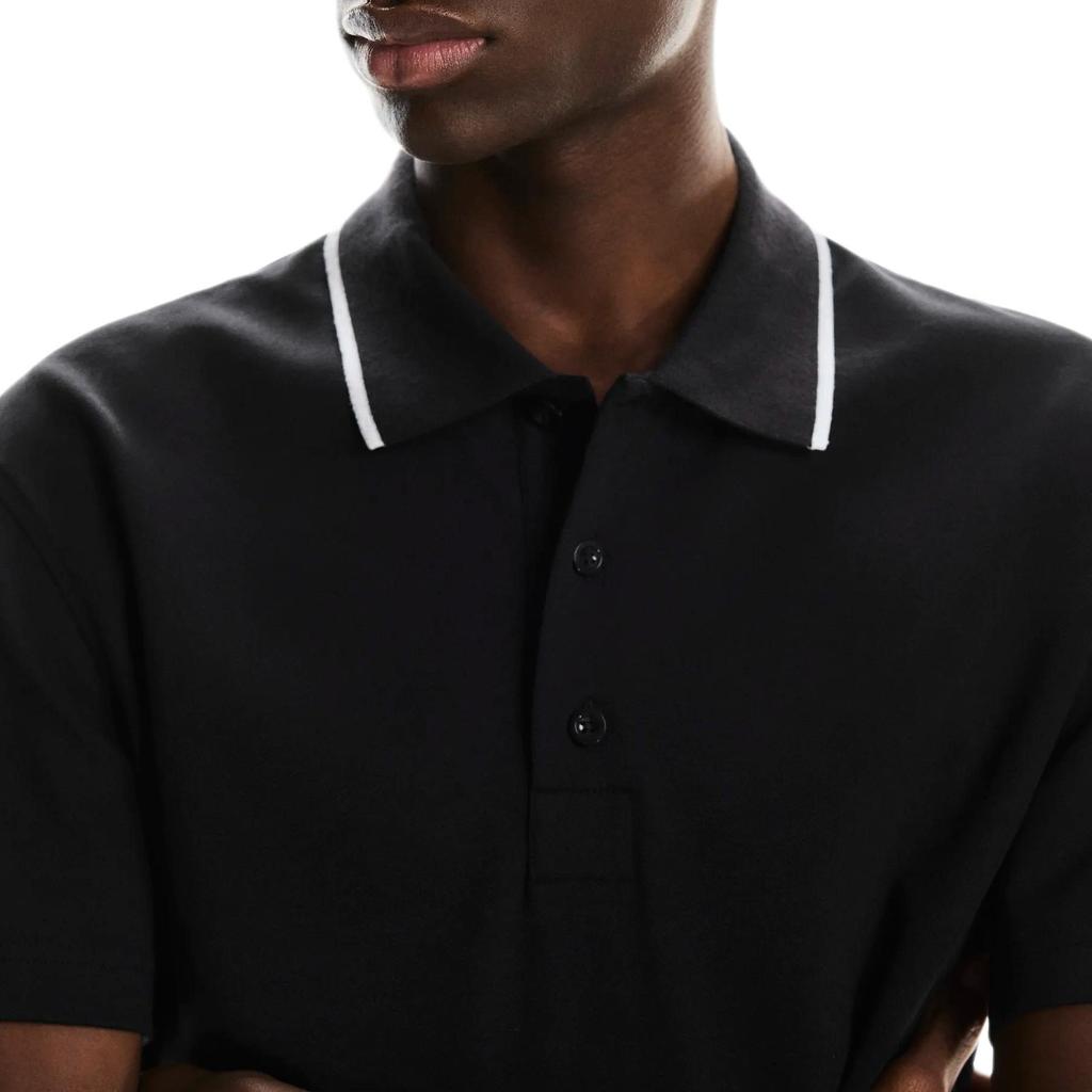 On Polo Shirts Men's Black Polo Collar Moderate 1MF30390553