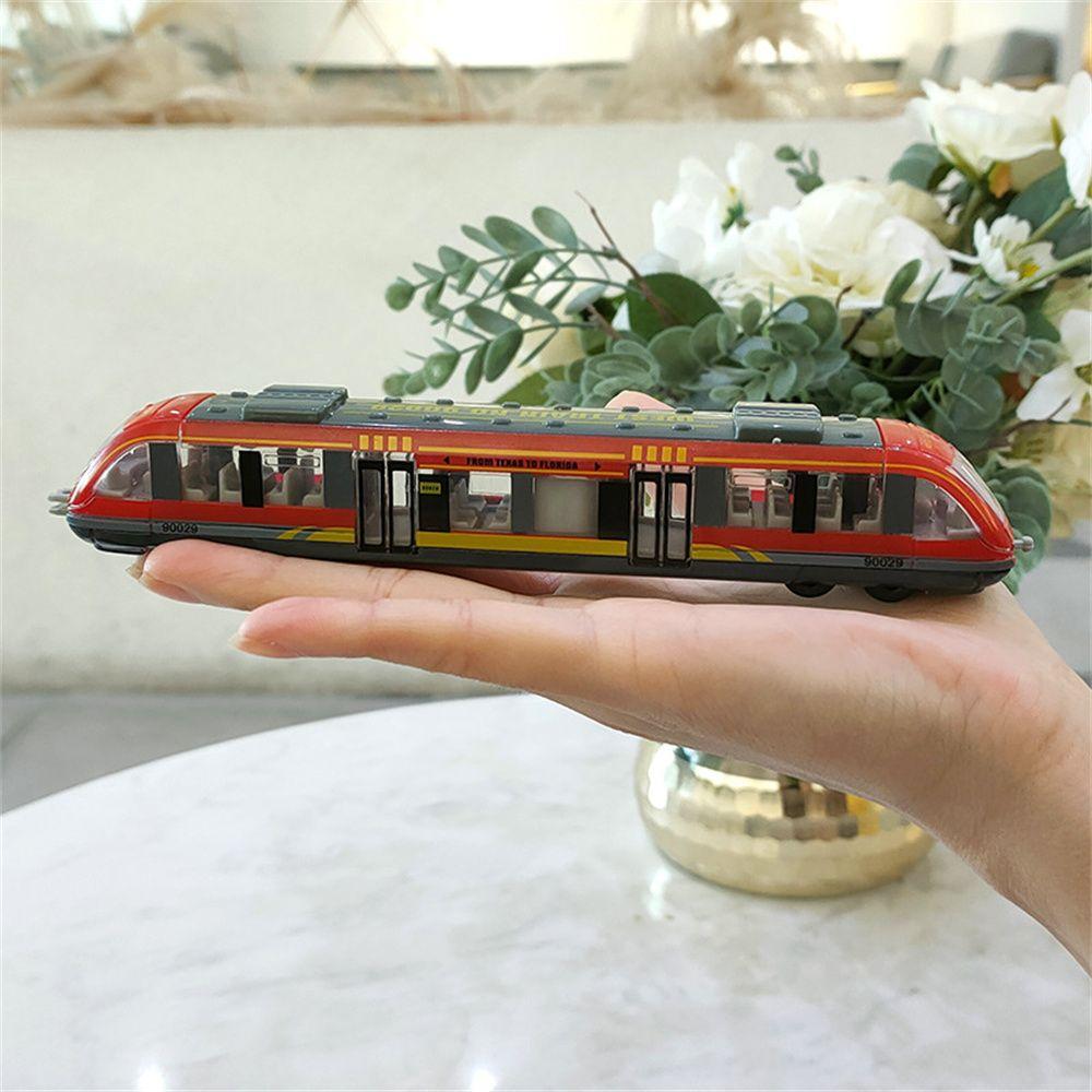 Model Metal Zinc Zinc Alloy Metro Subway Underground Diecast Train Toy Simulation Train Toy High Speed Rail