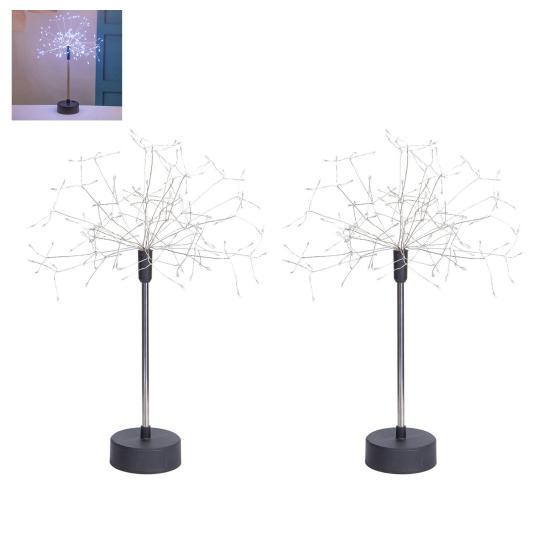 Светодиодная настольная лампа «Звездный взрыв» 120 огней USB Гирлянды Элегантная настольная лампа для домашнего декора Свадебное центральное освещение