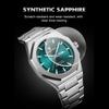 Mens Luxury Watches Octagonal Stainless Steel Analog Quartz Watch with Day Date, Waterproof Luminous Casual Watch